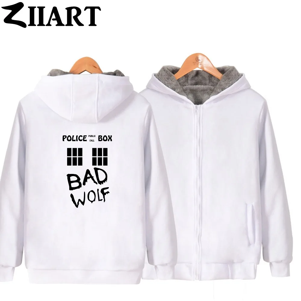 Полицейская шкатулка Bad Wolf TARDIS с окошком для вызова девушек женщин на молнии