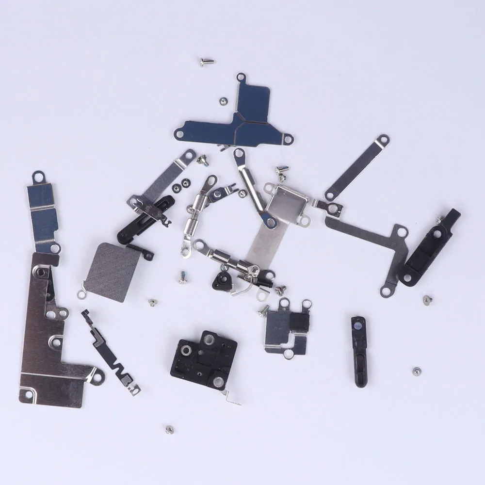 Полный винт+ внутренний металлический держатель кронштейна для iPhone 6, 6 S, 7, 8 Plus, 7G, 8G, X, внутри, маленькие детали, защитная пластина, набор, комплекты деталей