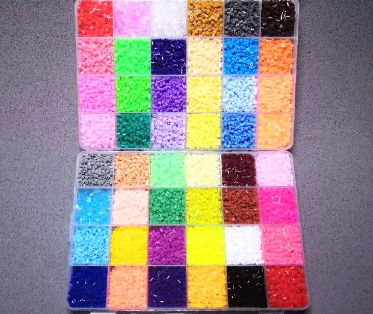 48 цветов бусины Hama 2 6 мм добавка с аксессуарами Perler сменные 3D пазлы креативные
