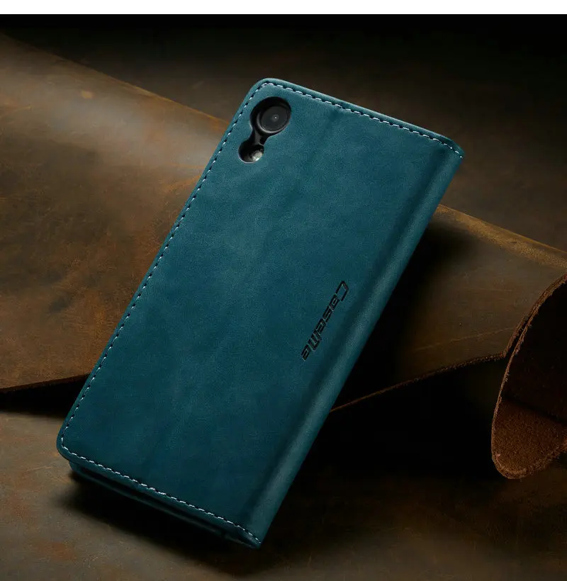 Чехол CaseMe для iPhone XR X 6 s 7 8 Plus Роскошные Ретро слоты для карт тонкий кошелек Флип кожаный чехол для телефона iPhone Xr Xs Max