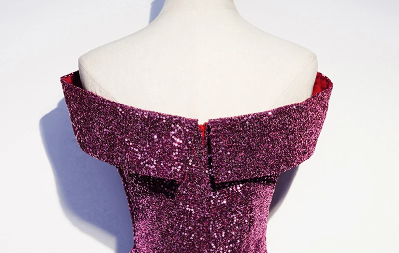 Застежка-молния сзади расшитые блестками с вырезом лодочка рукавами-крылышками