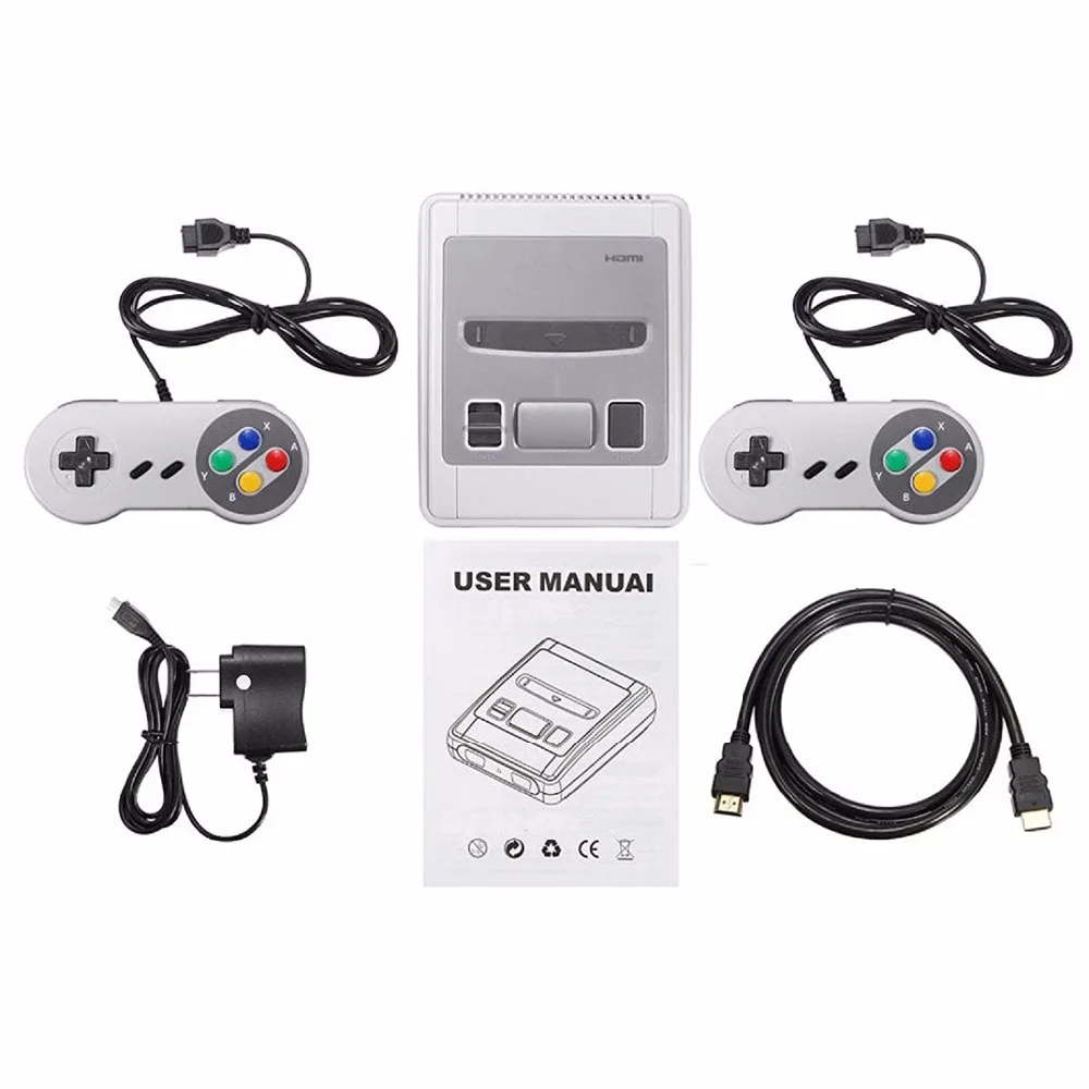Супер мини HDMI семейный ТВ 8 бит SNES Видео игровая консоль Ретро Классический HD