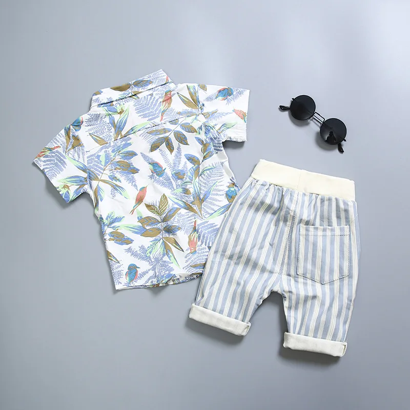 

Baby Clothes Suit for Newborns Boy Cotton Clothing Set Summer Fashion Outerwear Infant Babies Boys Set Blouse+Pant Kids Costume