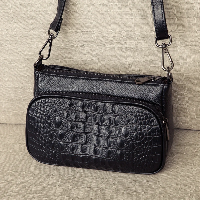 Genuine Leather Ladies Luxury Shoulder Bags Women's Handbag Female Messenger Bag Fashion Crossbody Totes Purse Sac a main | Багаж и