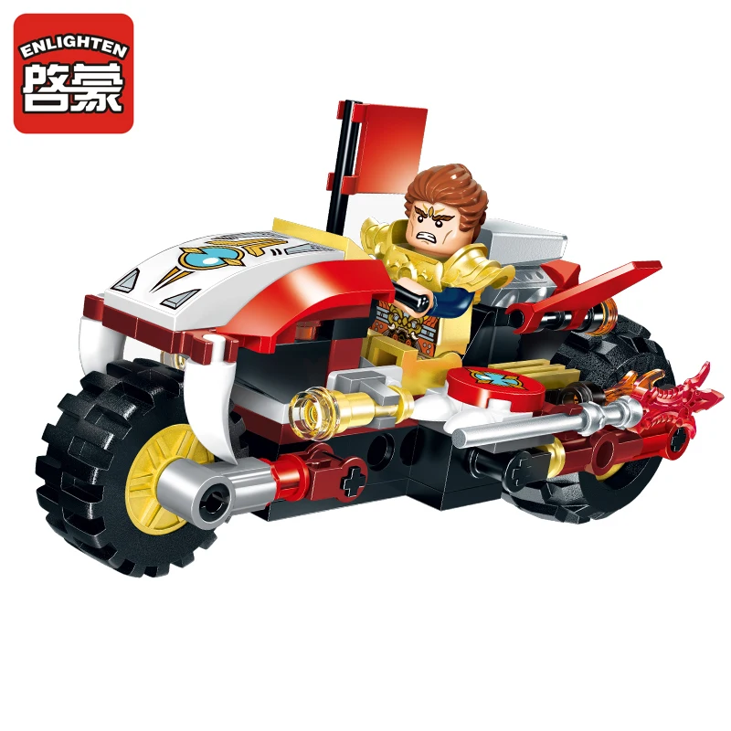 Enlighten Building Block Creation of the Gods HOUND MOTORBIKE 2 Figures 116pcs Educational Bricks Toy Boy Gift | Игрушки и хобби