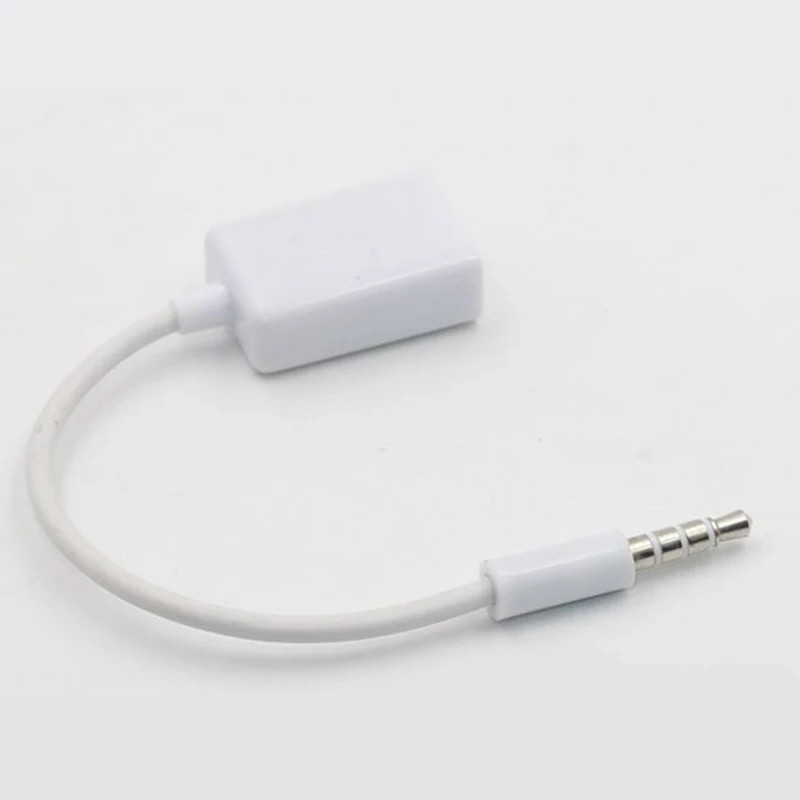 3 5 мм Мужской аудиоразъем AUX к USB 2 0 Женский кабель Шнур для автомобиля MP3| |
