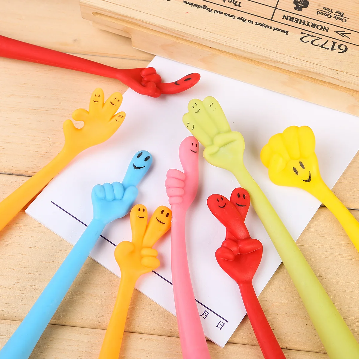 10 шт./лот креативные канцелярские принадлежности ручная гнущаяся шариковая