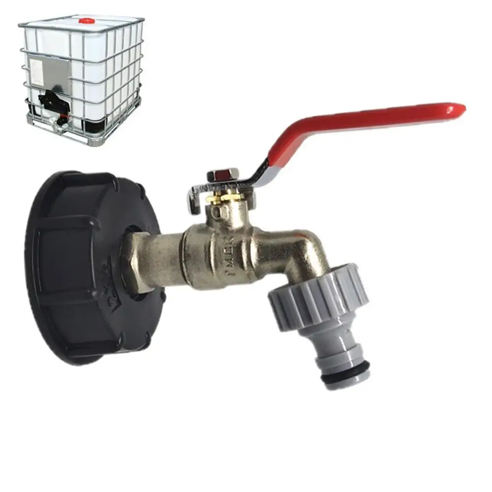 

IBC Tote Tank Food Grade Drain Adapter 1/2" Garden Hose Faucet Water Tank Hose Connector Replacement Valve Fitting Parts
