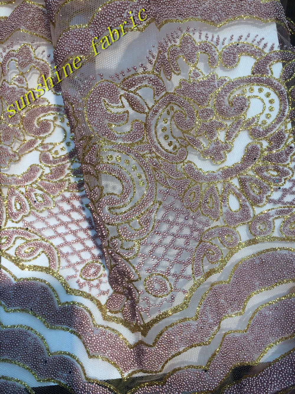 

Новый модный стиль тюль сетка кружево с золотой блестящей Африканской кружевной ткани для свадьбы