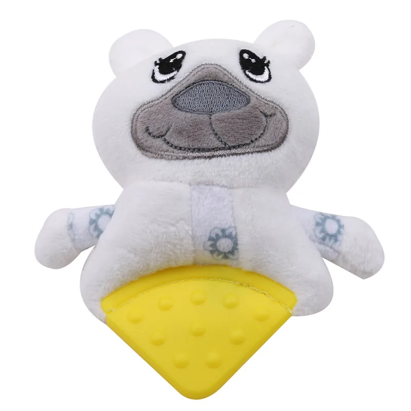 Kids Baby Soft Cute Animal Model Hand Bells Rattles Handle Circle Teether Developmental Toys Handy Comforting Plush Toy | Игрушки и