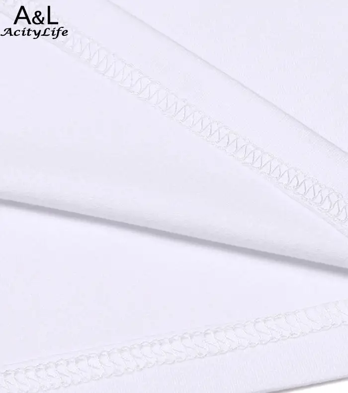Футболка Повседневное шеи экипажа Slim Для женщин мягкий короткий рукав Fit белый