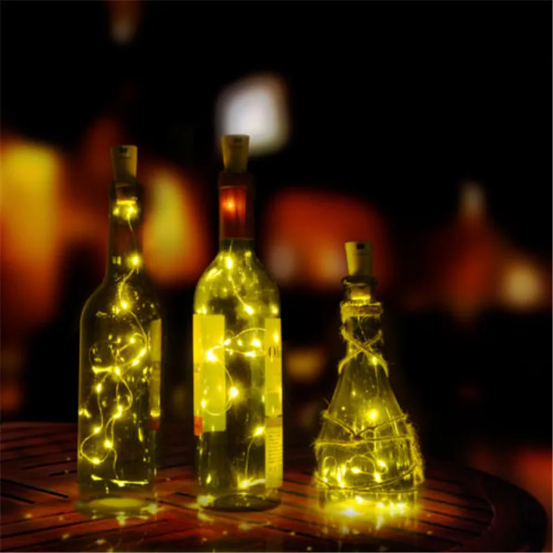 2M LED Garland Copper Wire Corker String Fairy Lights Glass Craft Bottle New Year/Christmas/Valentines Wedding Decoration | Освещение