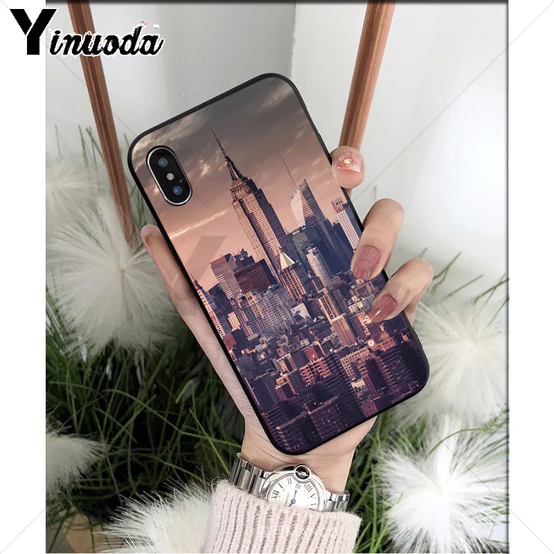 A5 Yinuoda Нью-Йорк ТПУ Мягкий силиконовый чехол для телефона iPhone 6S 6plus 7 7plus 8 8Plus X Xs MAX 5 5S XR - Цвет: A5