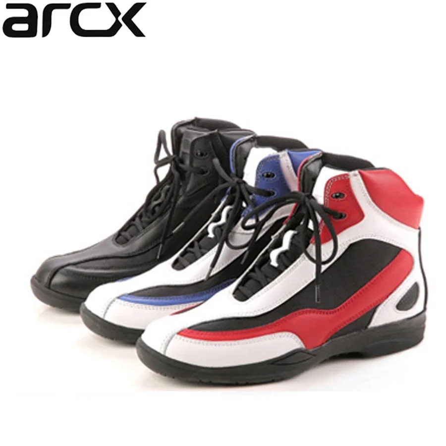 Free shipping 1pair ARCX New Men's real leather Ankle Cowhide Leather Touring Biker Riding Motorcycle Boots | Автомобили и