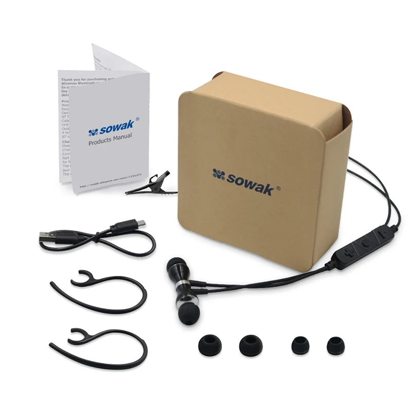 Sowak S1 спортивные Наушники Беспроводной наушники Bluetooth 4.1 aptX HiFi 3D стерео с