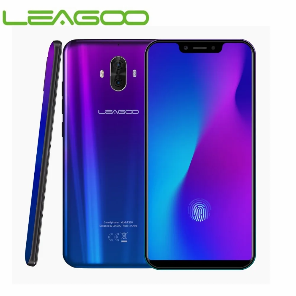 LEAGOO S10 смартфон с 5 дюймовым дисплеем ОЗУ 6 ГБ ПЗУ 128 полный экран 21 дюйма 20
