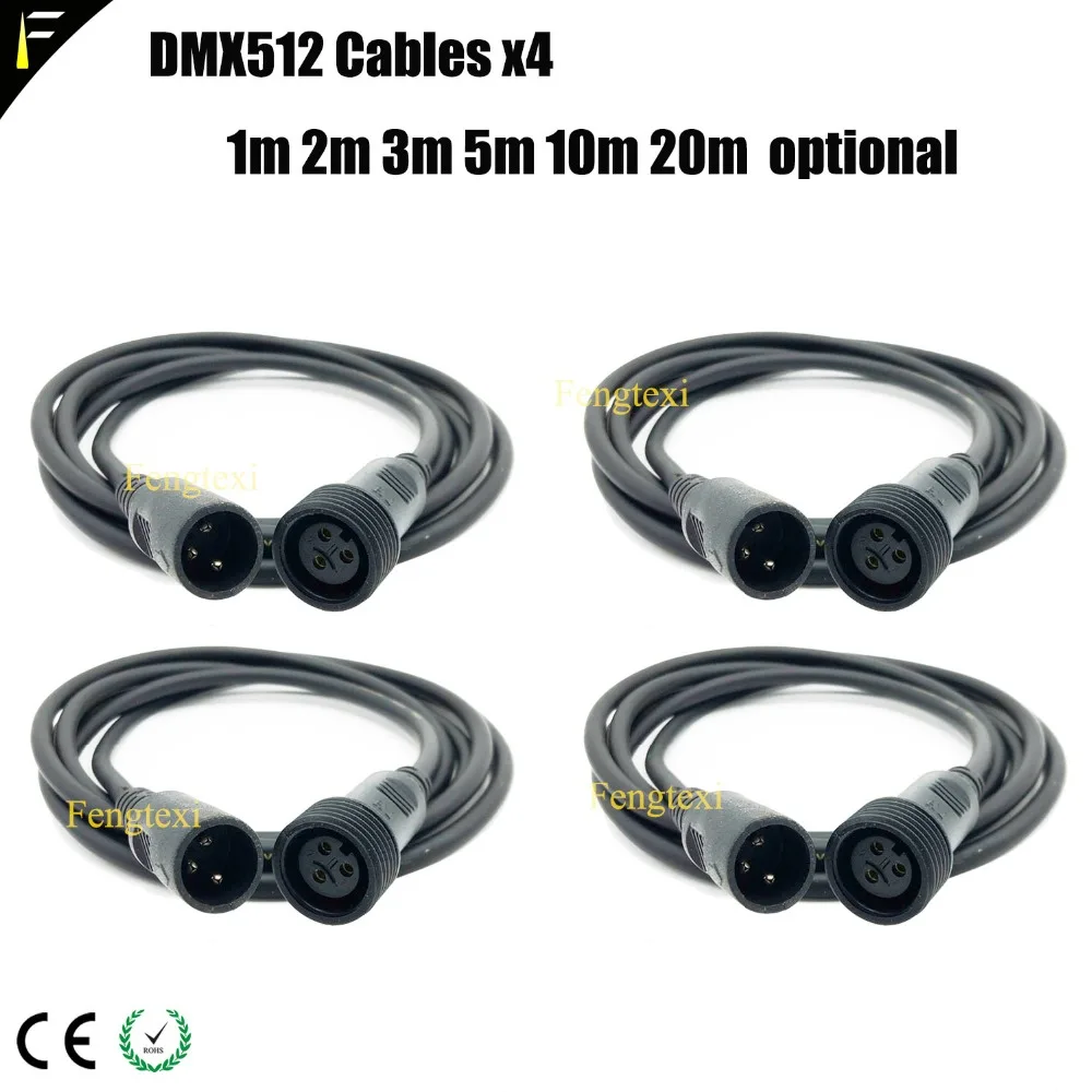 Удлинительный кабель DMX 4 шт./партия водонепроницаемый сценический светильник IP65