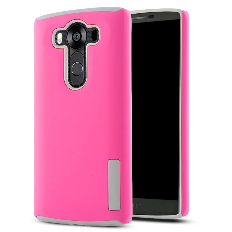 Edwo новый телефон case pc + tpu 2 в 1 hybrid combo for lg zero/lg v10 screen protection silicine антидетонационных