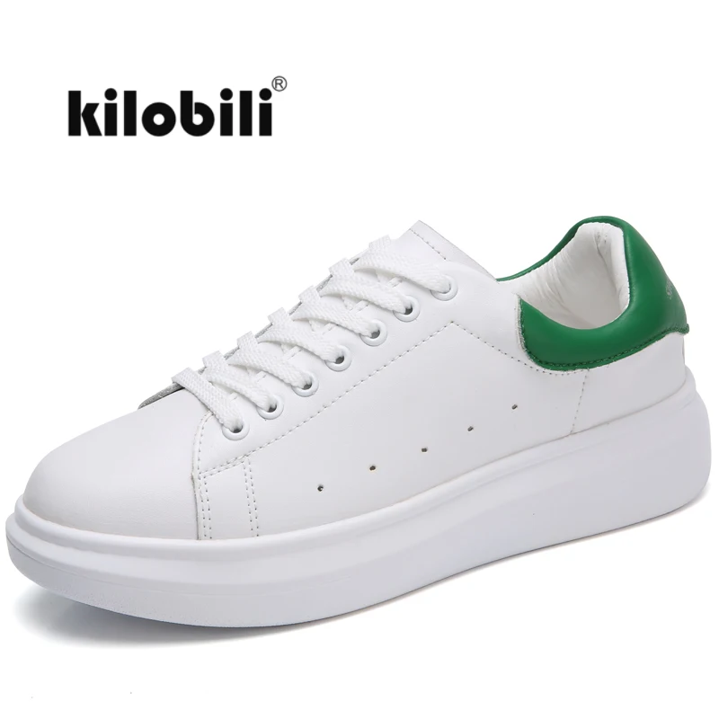 Kilobili/женские кроссовки на плоской платформе низкая повседневная обувь из