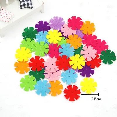 40PCS/LOT.6 design Different shape fabric flower petal Scrapbook kit.Early educational toys Kindergarten crafts OEM | Дом и сад
