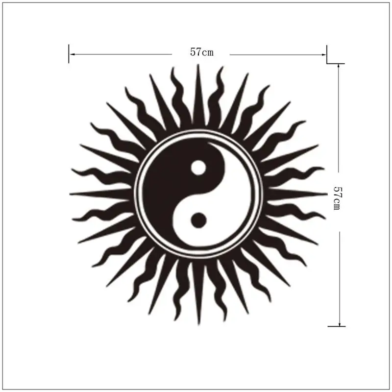 GB454 Инь Ян сплетни настенные наклейки в комнату Настенная Наклейка детскую Декор