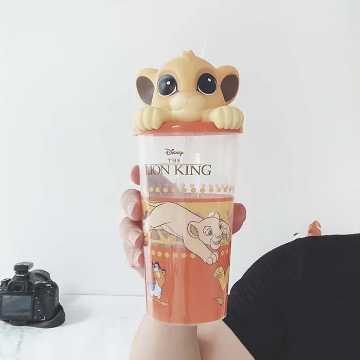 02 Подлинный Дисней, Король Лев, фигурка, чашка, игрушки, аниме, фильм, Король Лев, попкорн, бочонок, подарок, игрушки для детей, Funs - Цвет: 02
