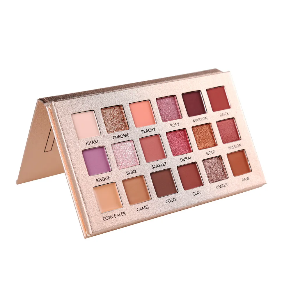 Beauty Glazed палитра теней для век с 18 цветными бриллиантами перламутровые