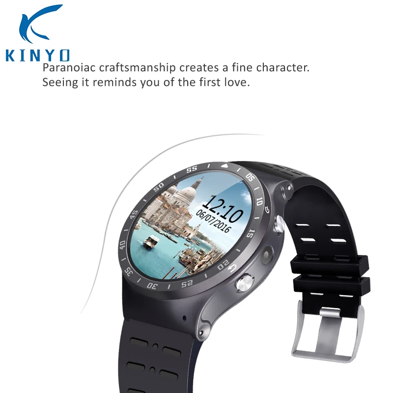 Новые смарт-часы Kinyo MTK6580M Android 5 1 OS разрешение 360*360 поддержка Nano sim-карты Wifi GPS 24 часа