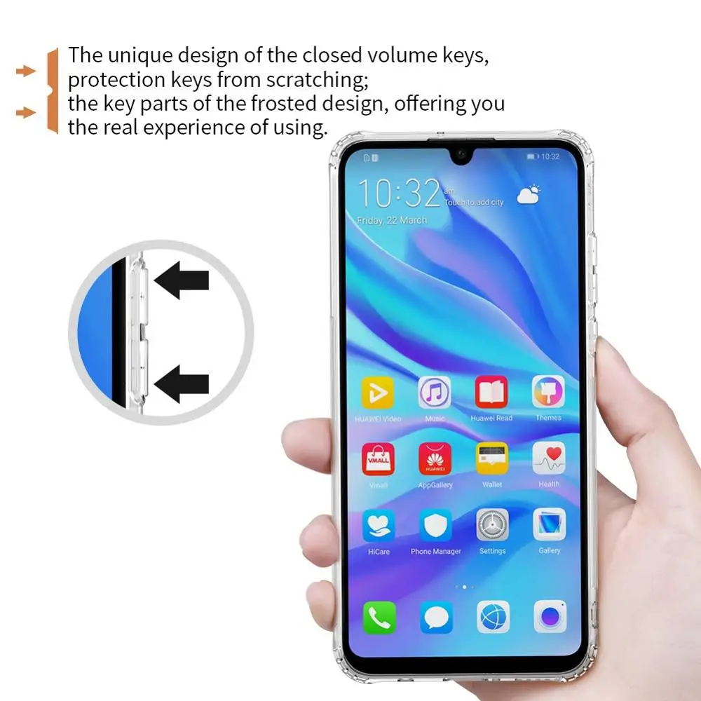 Чехол Nillkin для Huawei P30 Lite 6 15 дюйма силиконовый чехол прозрачный на ТПУ 360