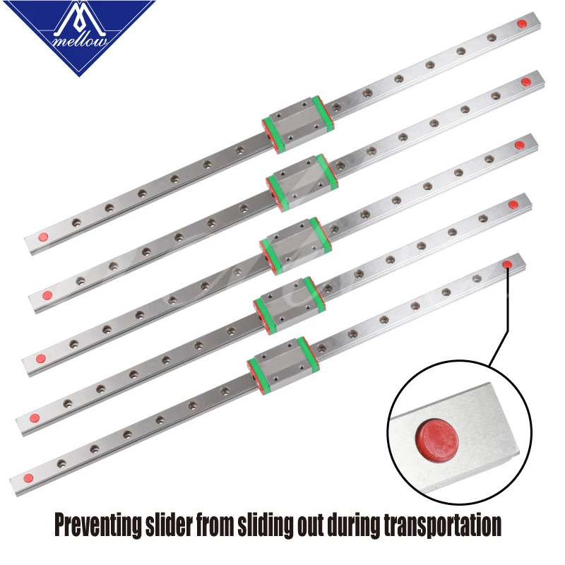 Newest Mellow 5PCS BLV Mgn Cube Frame 400MM Mgn12H linear Rails For DIY CR10 3D Printer Z Height 365MM Parts