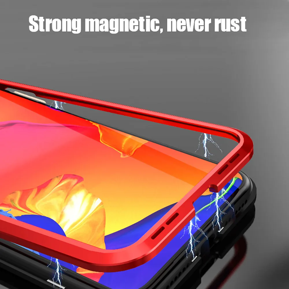 360 chaio de защита магнитный для iPhone XS Max металлический бампер стеклянный Чехол