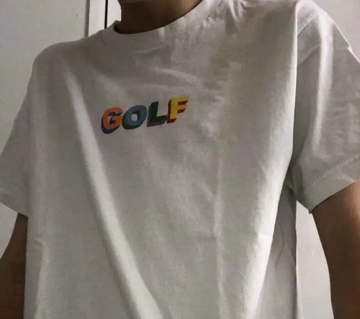 

Kuakuayu HJN гольф красочные 3D печатных футболка унисекс для мужчин и женщин в стиле 90-х гранж модные черные летние повседневные свободные топы