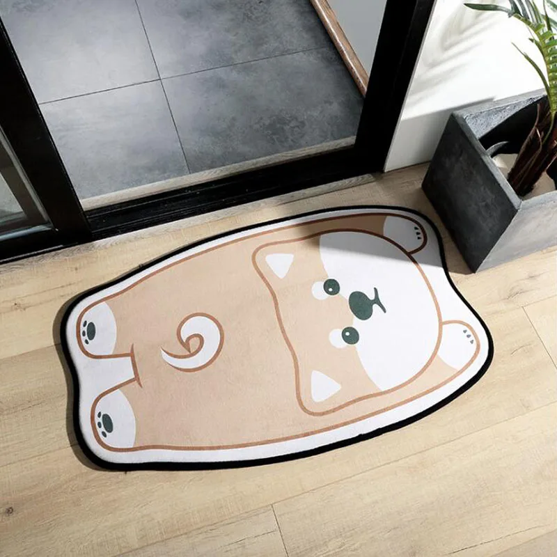 Akita dog Очаровательные мяу Хаски Лев крыльцо Коврик Напольный Коврик противоскользящий водопоглощающий ковер кухонная дверь туалет коврик - Цвет: Akita dog