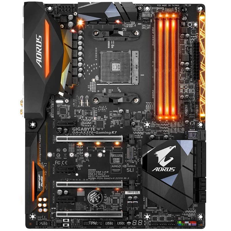 Материнская плата для Gigabyte AORUS оригинальная новая материнская K7 X370 Socket AM4 DDR4 USB3.0