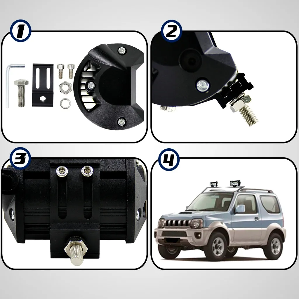 Водонепроницаемый 72 Вт точечный светодиодный светильник для внедорожных работ
