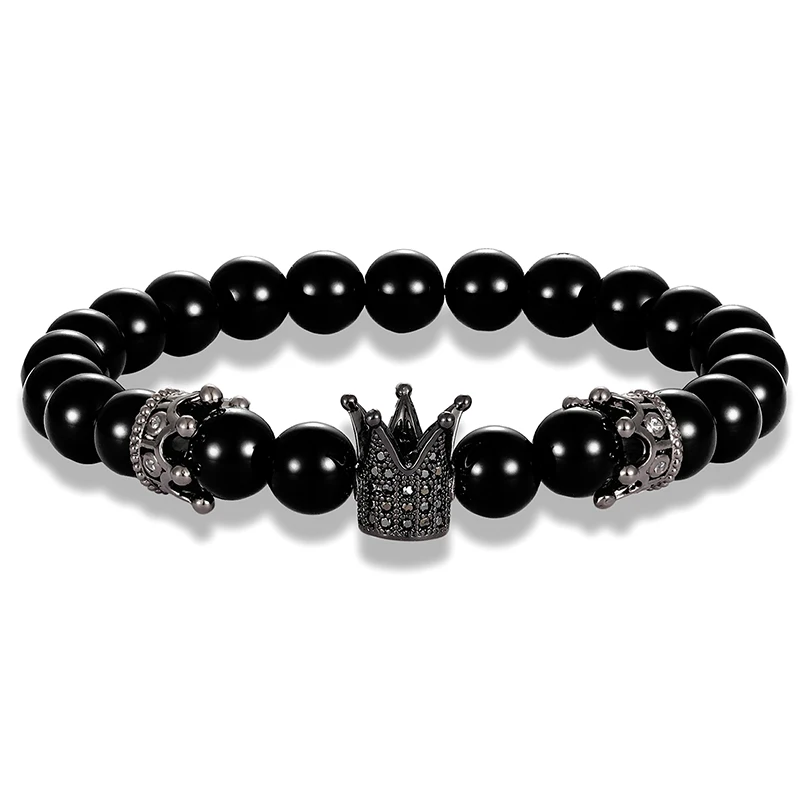 JAAFAR 2019 новый модный бренд браслет с шармом короной двойная корона charm кубический