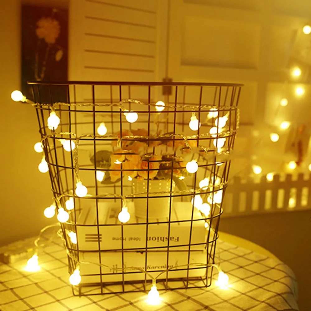 Гирлянда светодиодная 20 50 мини шаров 9 цветов|holiday christmas|string lightsled string lights |