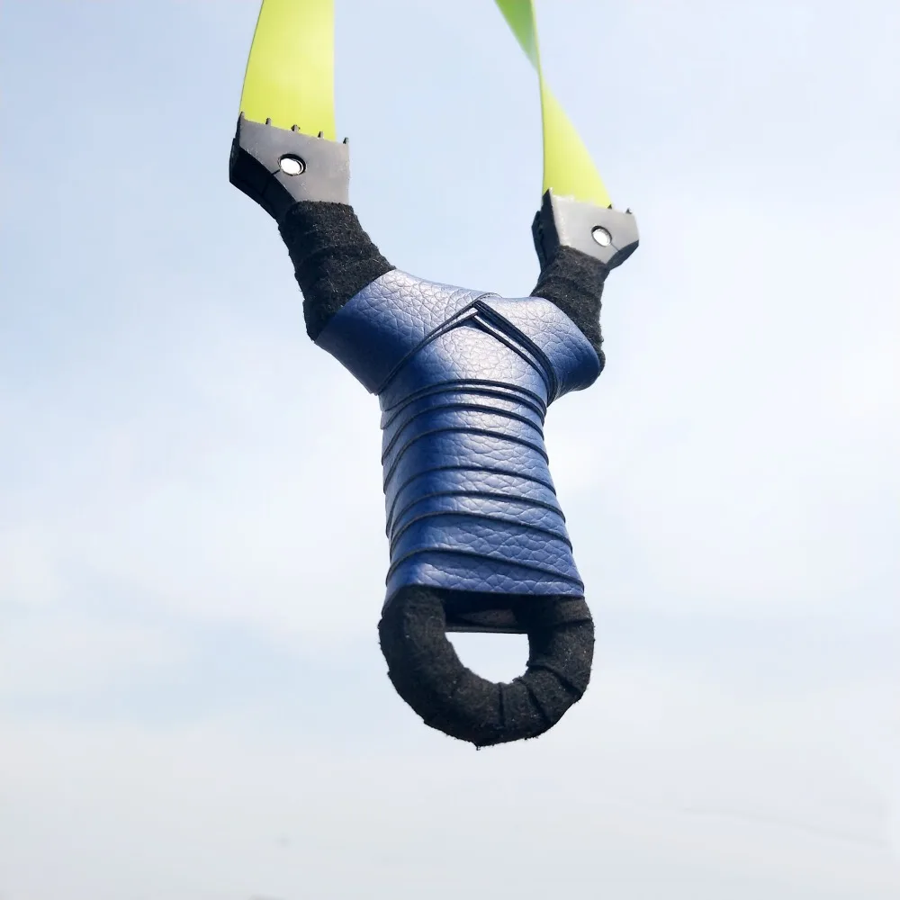 Охотничья стрельба рыболовный лук Рогатка с натуральной латексной резиновой