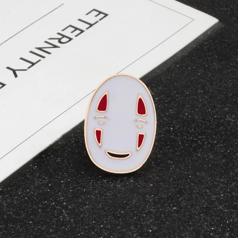 mask Эмаль на булавке на Мультяшные Броши Тапочки с пандой средний палец мозга куртки одежный воротничок значки на кнопках Для женщин ювелирные изделия детские подарки - Окраска металла: mask