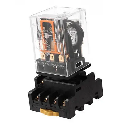 MK3P DC 24V 11 Pins PDT катушка реле питания w 35 мм din-рейка розетка