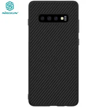 Case for Samsung Galaxy S10 Plus S10+ S10E Nillkin Synthetic Fiber Carbon Fiber PP Back Cover For Samsung Galaxy S10 Plus Case