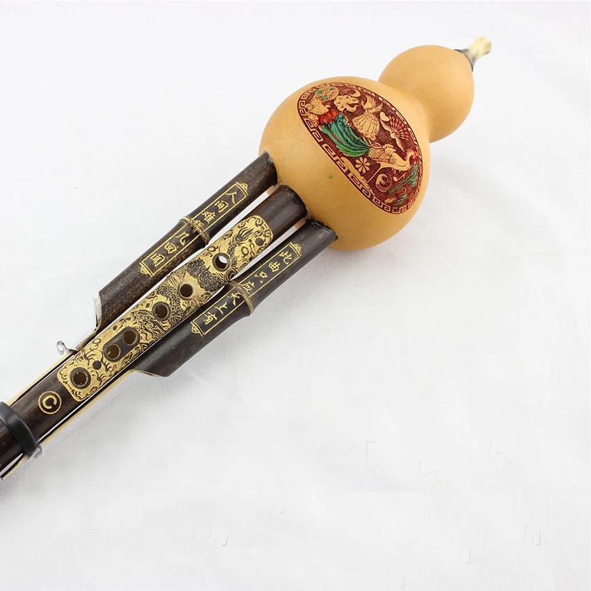Натуральный Бамбук кукурбит Флейта Хулуси Китайская традиционная духовой