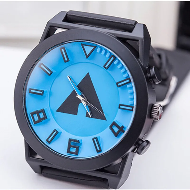 Модные Молодежные мужские часы спортивные Треугольник Дизайн Личность любит