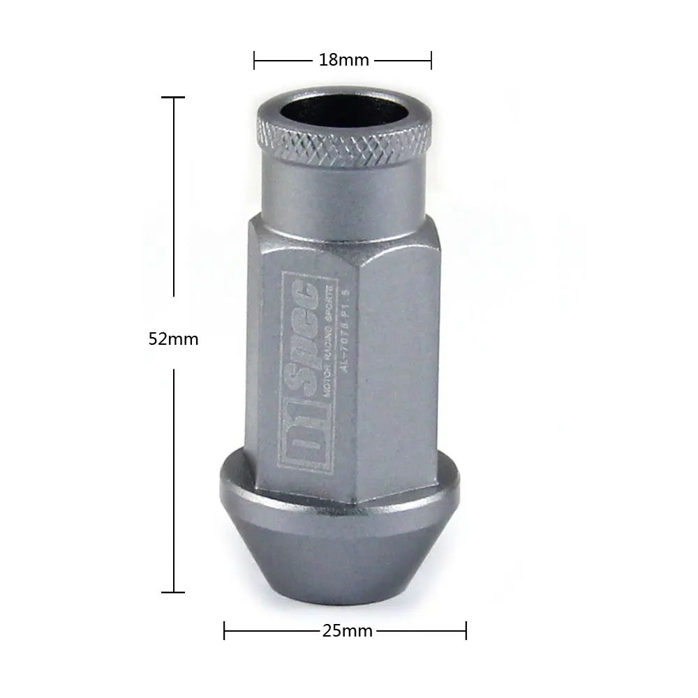 Автомобильный Стайлинг Колесные гайки! 20 шт./компл. M12* 1,5, M12* 1,5 D1 Спецификация алюминиевые jdm Колесные гайки