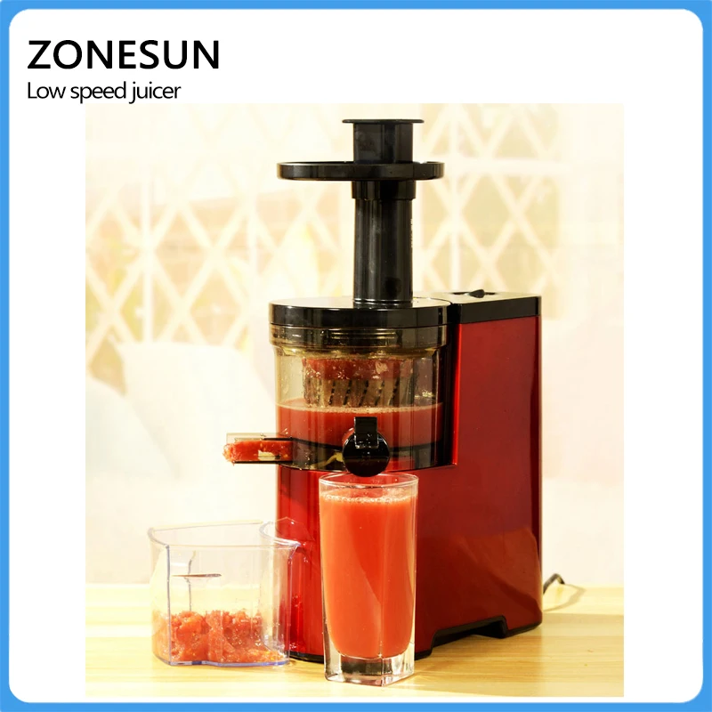 Высококачественная медленная соковыжималка ZONESUN/низкоскоростная для фруктов и