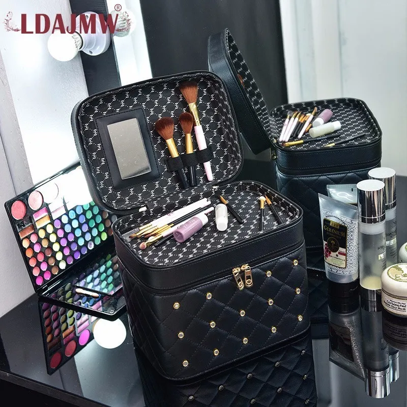 LDAJMW профессиональные женские большие косметические Чехлы портативная
