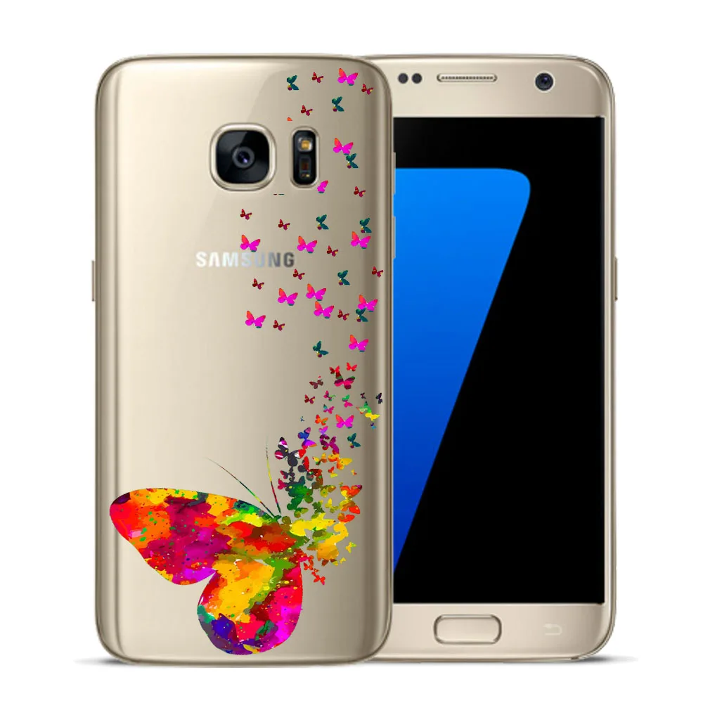 Мягкий чехол из ТПУ для Samsung Galaxy S5 Mini S6 S7 Edge S8 S9 S10 Plus S10E | Мобильные телефоны и