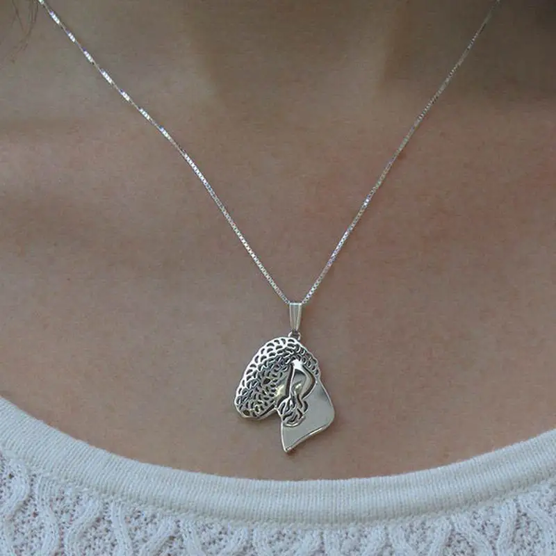 Женское Ожерелье с собакой из сплава Bedlington Terrier Прямая поставка|drop necklace|necklace