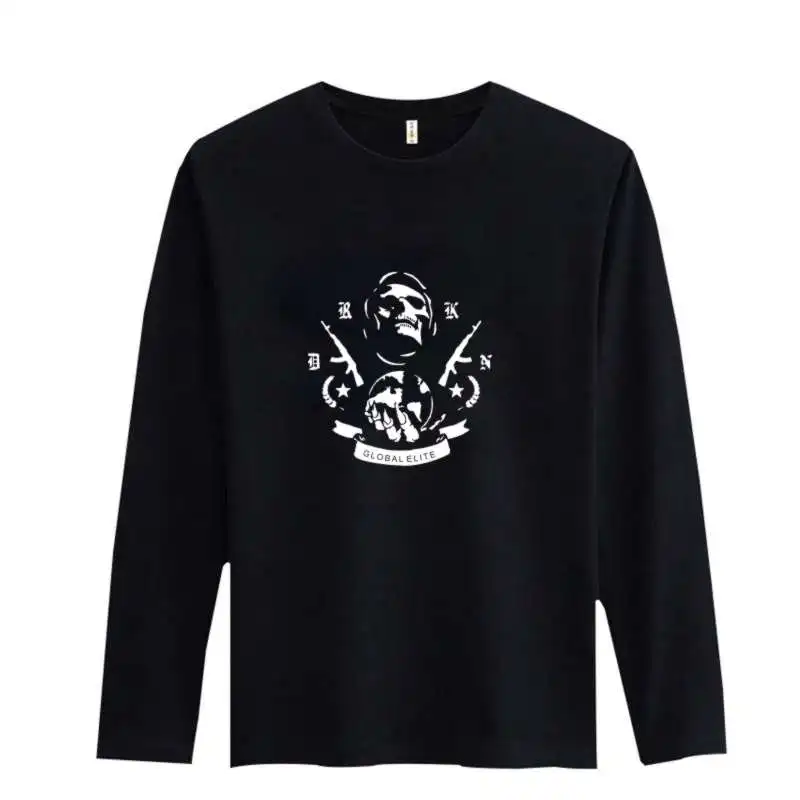 2016 Т Рубашки Мужчин Хлопка С Длинным Рукавом CS ХОДУ Мужчины Футболка с Забавными