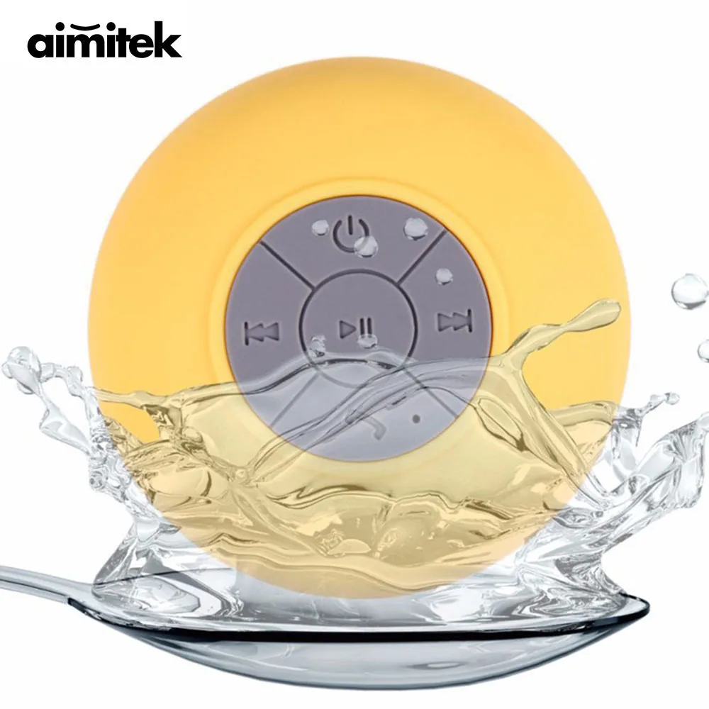 Aimitek Водонепроницаемая мини Bluetooth колонка беспроводная ванная комната Душ